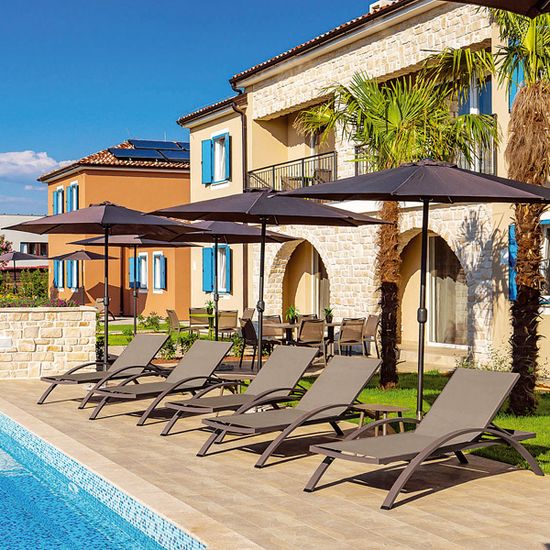 Шезлонг металлический Oliver