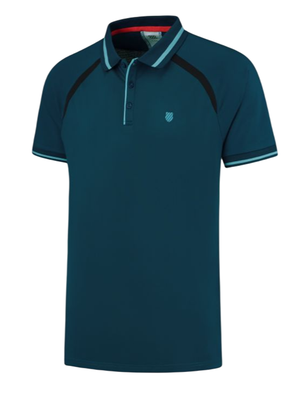 Мужское теннисное поло K-Swiss Tac Hypercourt Polo 5 - Бирюзовый