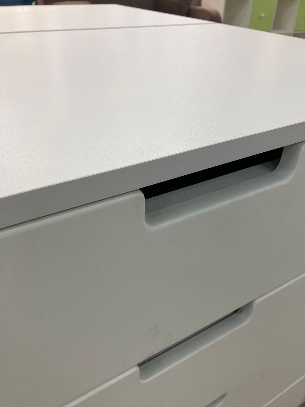 Комод Облако с 4 ящиками МДФ белый/белый