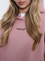 Худи женское оверсайз с начесом basis Розовая Пудра