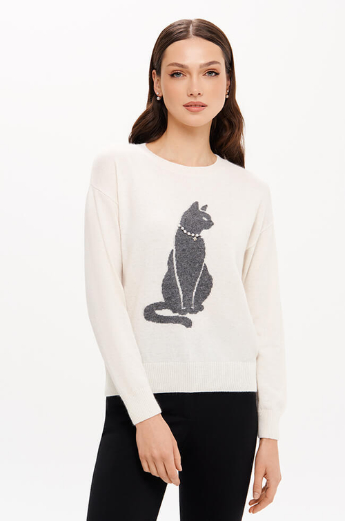 23397 Джемпер женский (молочный)