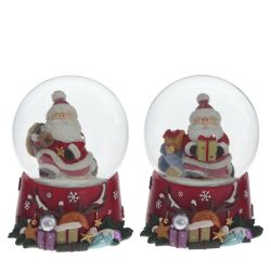 GAEM Фигурка декор в стекл шаре "Дед Мороз"", D6 см, L7 W7 H9 см, 2в.