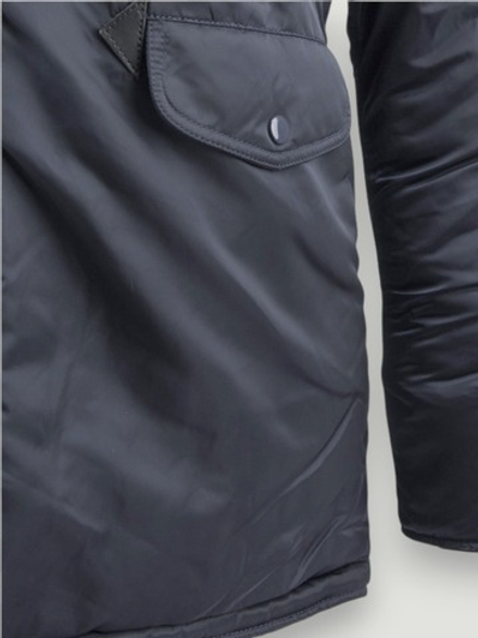 Куртка Аляска Alpha Slim Fit N-3B (стальной синий - steel blue)