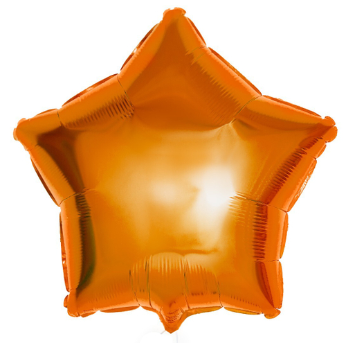 Фольгированный шар Звезда оранжевый 46 см