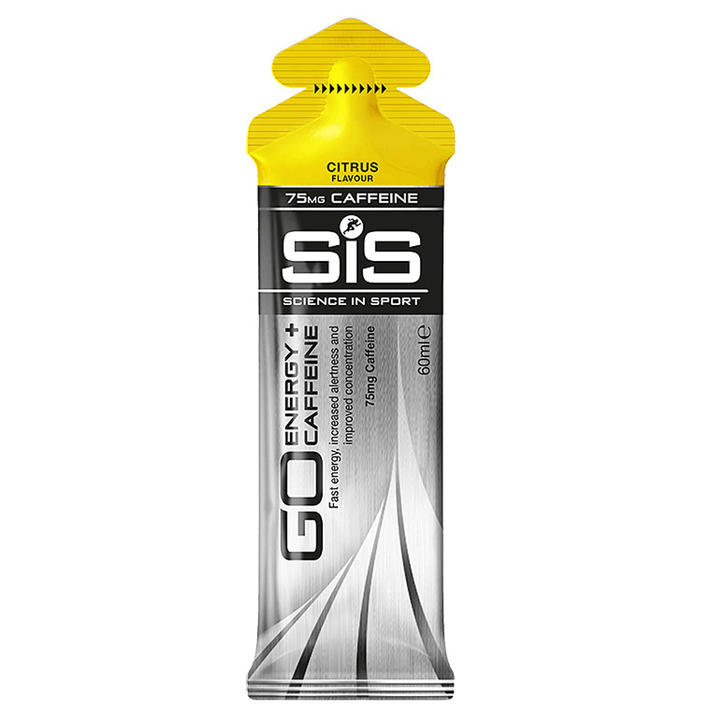 Гель энергетический углеводный с кофеином 75 мг SIS Go PLUS Caffeine Gel, Цитрус, 60 мл Science in S