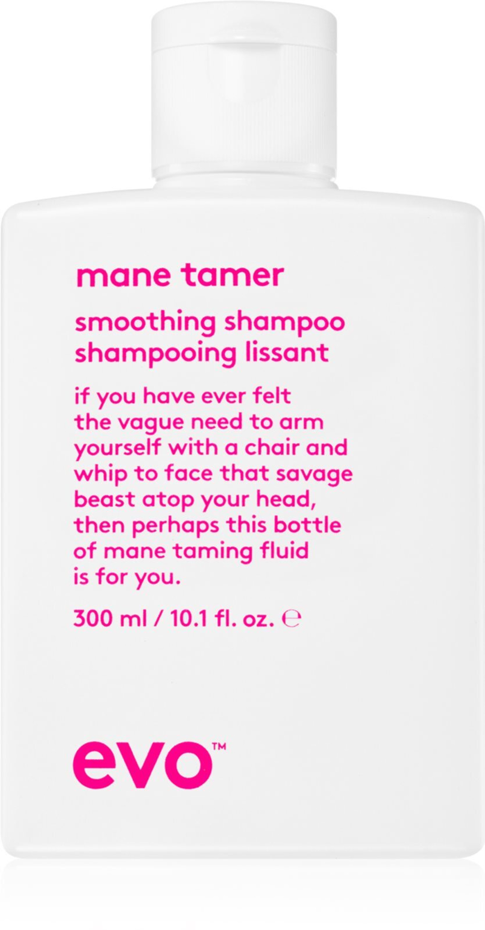EVO Mane Tamer Smoothing Shampoo - разглаживающий шампунь для непослушных и вьющихся волос /   300  ml  / GTIN 9349769018477