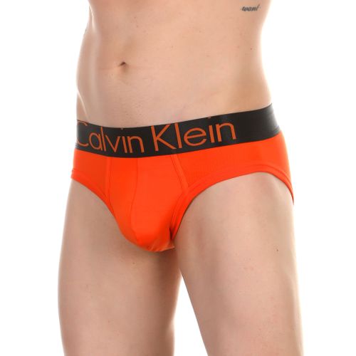 Мужские трусы брифы оранжевые Calvin Klein