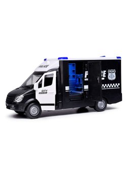 Машинка Полиция со светом и звуком цвет черный (RJ5501D)