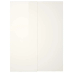 Пара рам раздвижных дверей - HASVIK IKEA/ ХАСВИК ИКЕА, 150х236 см, белый глянец