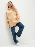 Худи оверсайз с капюшоном теплое с начесом