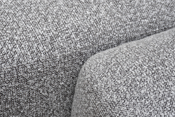 Диван трехместный Турин(Turin)(2 секции) с канапе и мех черно/серый Santo1606 255x163,5xx68см Garda Decor