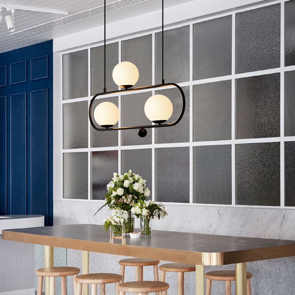 Подвесной реечный светильник HOOP L90 Black