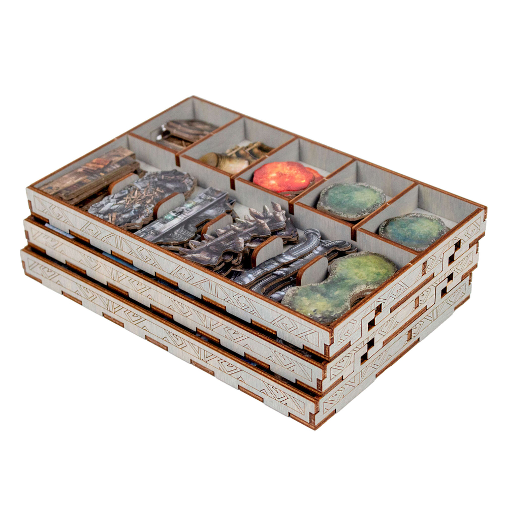 BGL - Органайзер Морозная гавань (Frosthaven). Система хранения жетонов местности