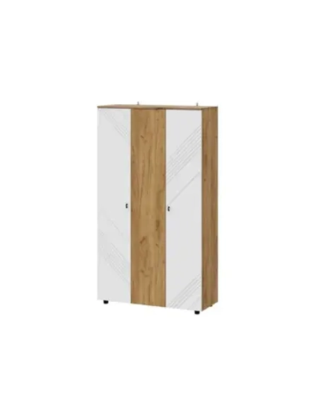 Шкаф для одежды распашной Белый 120х46х210 см