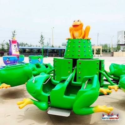 Электрическая Аттракцион карусель «Весёлые лягушата», 8×8×3,6 м