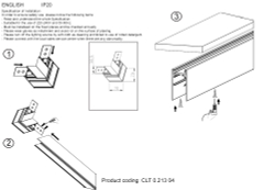 Соединитель для магнитного накладного шинопровода угловой Crystal Lux CLT 0.213 04 BL