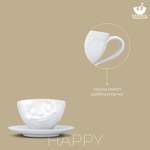 Чайная пара tassen happy, 200 мл, белая