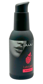 Съедобный лубрикант JUJU Raspberry с ароматом малины - 100 мл.