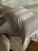 Постельное белье из страйп-сатина Ritz | Grey