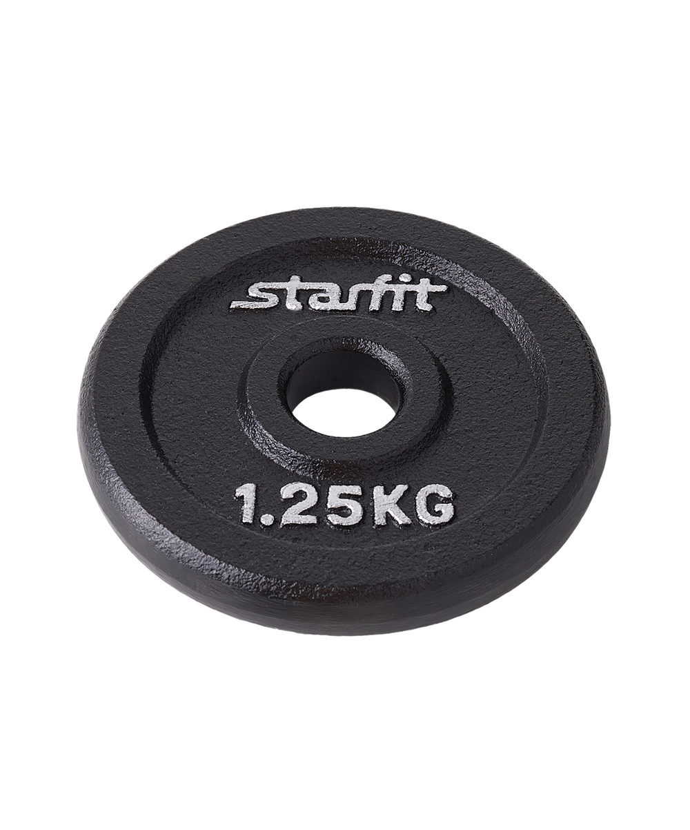 Диск чугунный STARFIT BB-204 d=26 мм, черный, 1,25 кг