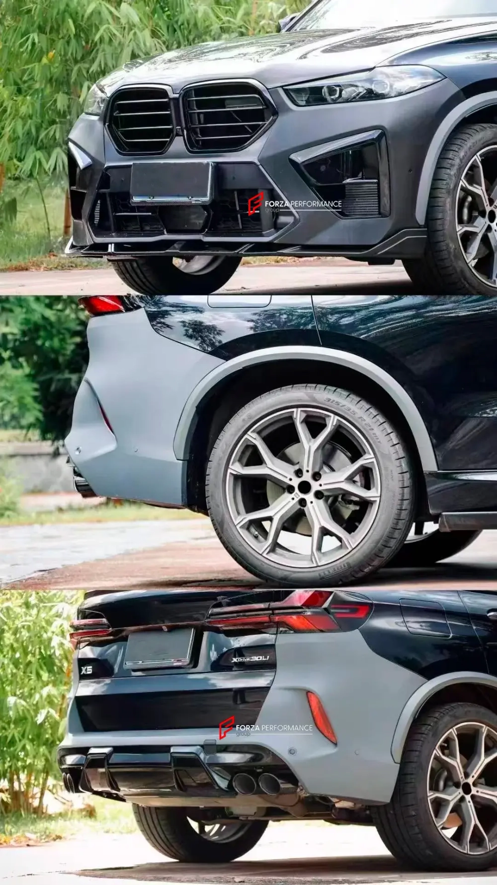 Обвес переделка для BMW X5 G05 Рестайлинг 2023+ в X5M F95 Рестайлинг БМВ