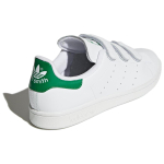Кроссовки Adidas Originals Stan Smith White Green (на липучках)