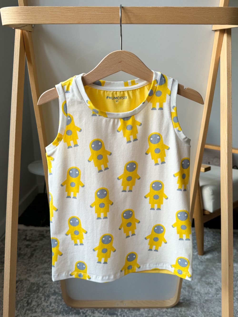 Хлопковая футболка Mumofsix, 104