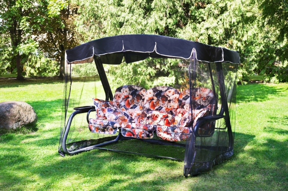 Качели садовые 3-х местные Мастак Премиум меб.ткань арт.С589