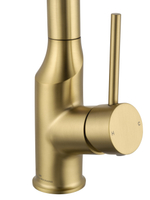 Смеситель для кухни с выдвижным изливом WONZON & WOGHAND, Брашированное золото (WW-A21252-BG)