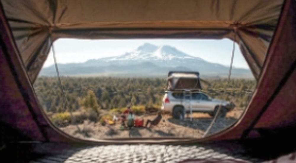 Палатка на крышу автомобиля РИФ Hard RT03-165, корпус черный, тент серый