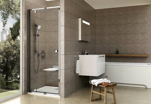 Душевая дверь Ravak Pivot PDOP1-80 профиль хром