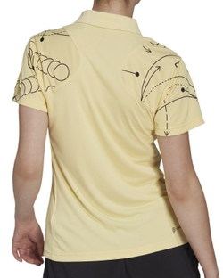 Женское поло Adidas Club Tennis Graphic Polo Shirt - Yellow