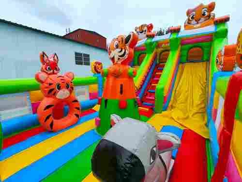 Коммерческий надувной батут «Тигриная страна 4», 9*5*5 м