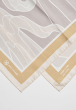 Шелковый платок Qyzgaldaq BEIGE 90×90