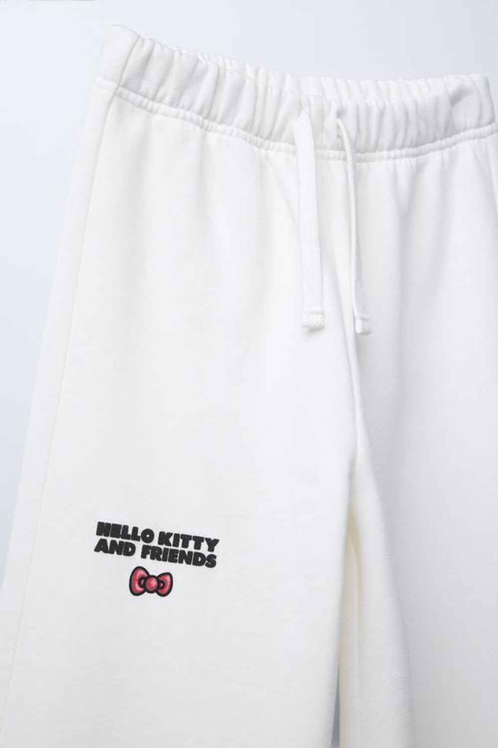 ZARA БРЮКИ HELLO KITTY AND FRIENDS © С ШИРОКИМИ ШТАНИНАМИ, ЖЕЛТОВАТО-БЕЛЫЙ
