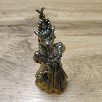 Колокольчик Козочка, металл латунь, 10,5 см