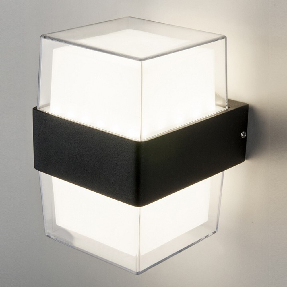 Уличный настенный светильник Elektrostandard 1519 TECHNO LED черный