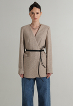 Жакет с поясом