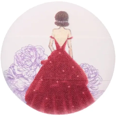 Пуховка для пудры «Beauty Makeup-Lady» d-6см