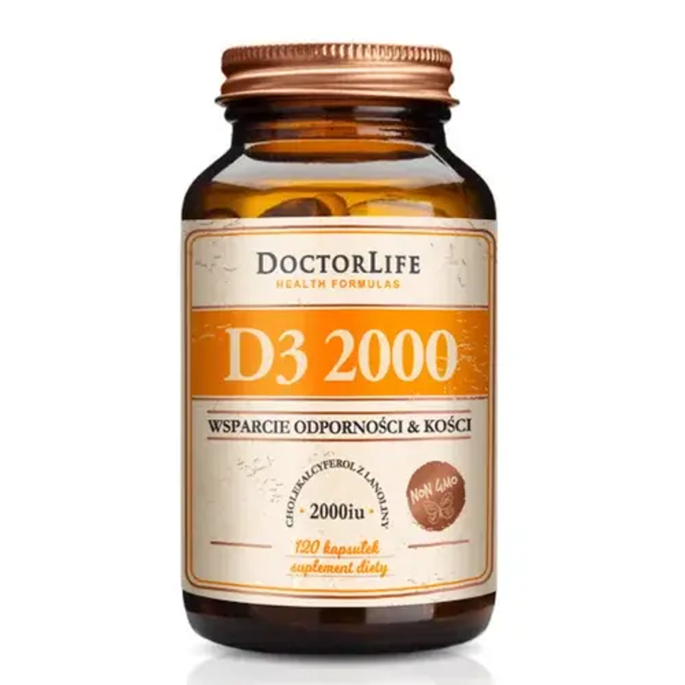 Doctor Life D3 2000 холекальциферол из ланолина 2000 МЕ - 120 капсул