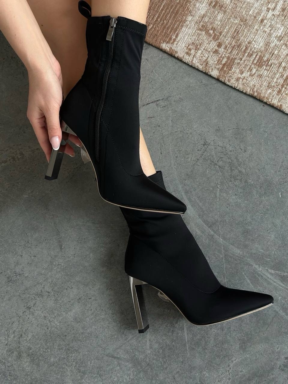 Ботильоны из эко замши