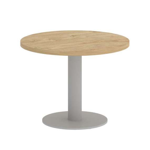 Onix Direct Стол журнальный круглый O.SJ-1 Тиквуд Светлый/Металл Серый 600*600*450