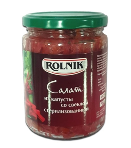 Салат из капусты со свеклой 420г. Рольник