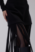 Юбка с бахромой