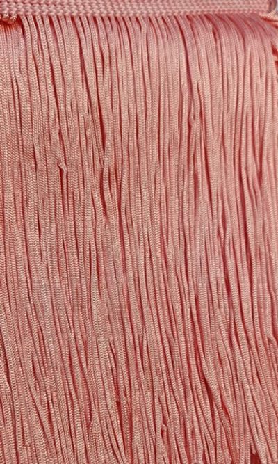 Тесьма текстиль бахрома, 15 см, персиковый