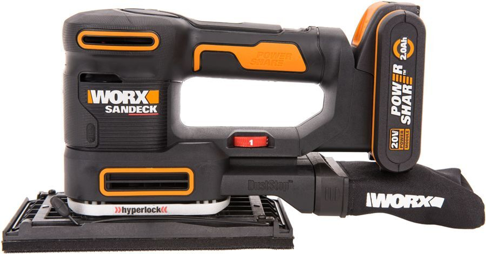 Аккумуляторная прямая шлифмашина Worx WX820, кейс