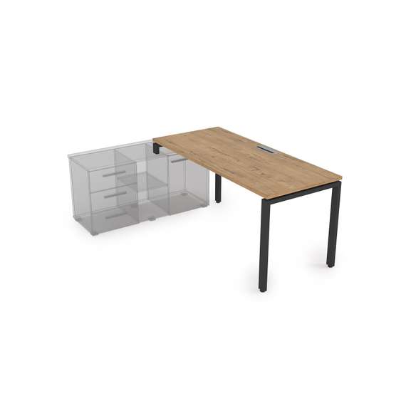 СТЛ-П.975 Стол рабочий прямолинейный три опоры, левый (1800*700*750)