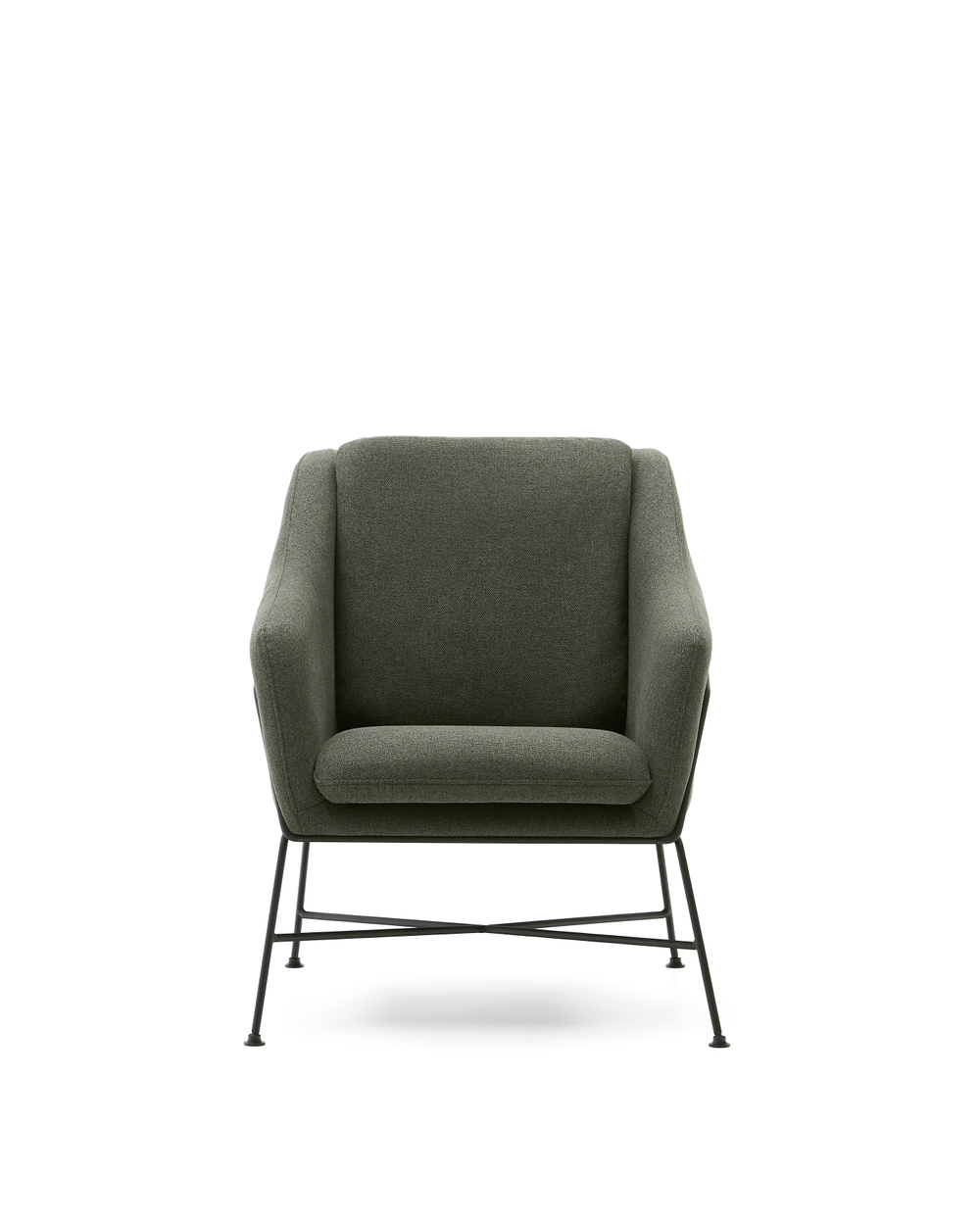 Brida Кресло зеленое на черных стальных ножках