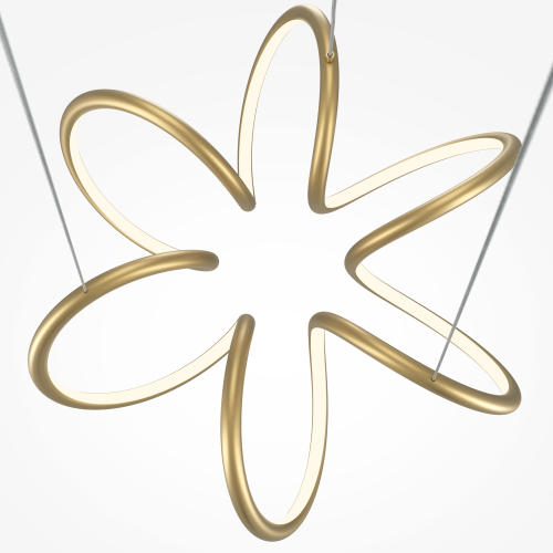 Подвесная светодиодная люстра Maytoni Curve MOD241PL-L60BSK