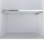 Душевая дверь Лугано (Lugano) VDS-1L150CL-1, 1500, хром, стекло прозрачное